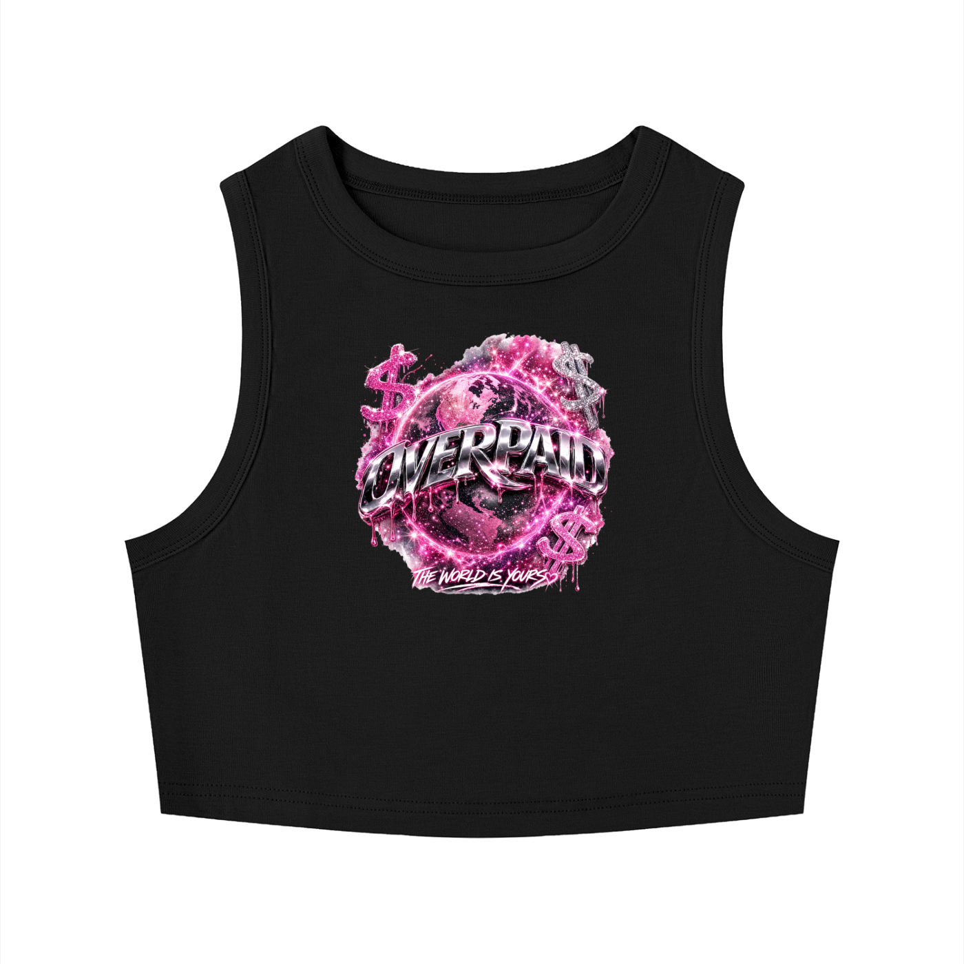 Women's Tight Crewneck Crop Tank Top