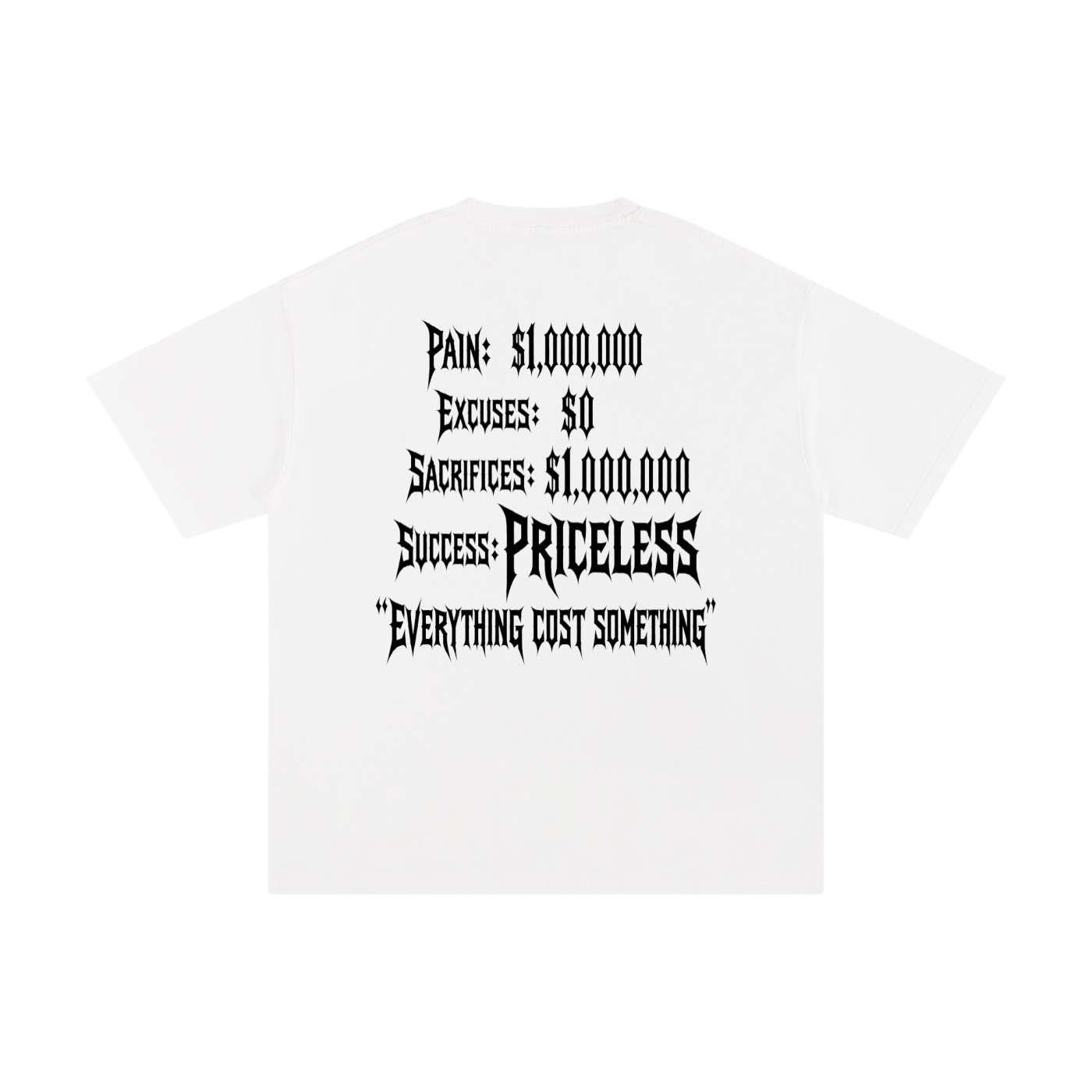 Everything Cost something