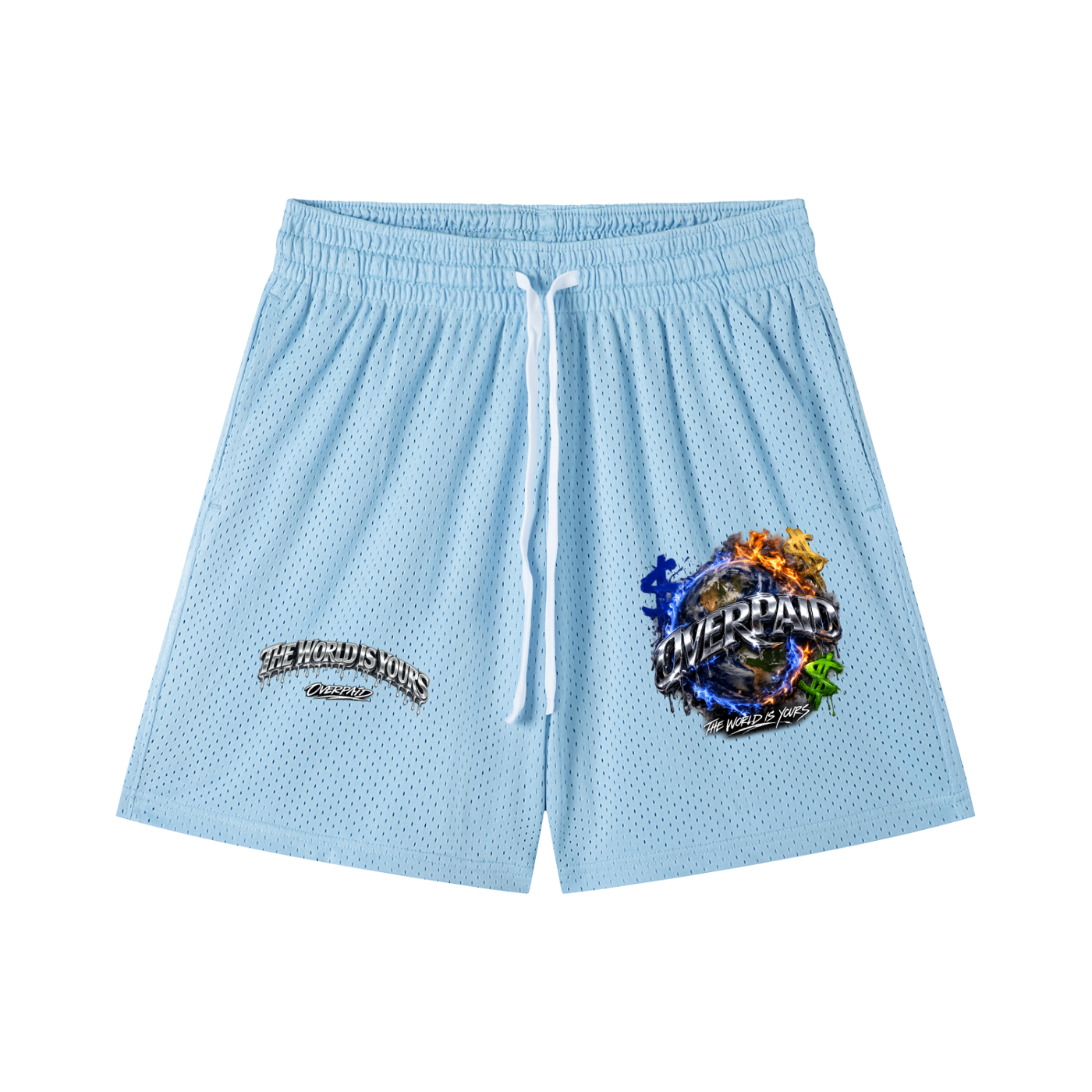 Mesh Drawstring Shorts The World Is Yours Basketball shorts