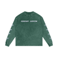 Forever Drippin Acid Wash Oversize Long Sleeve T-Shirt (Online Only)