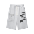 Overpaid Handwritten Relaxed Drawstring Three-quarter Sweatpants