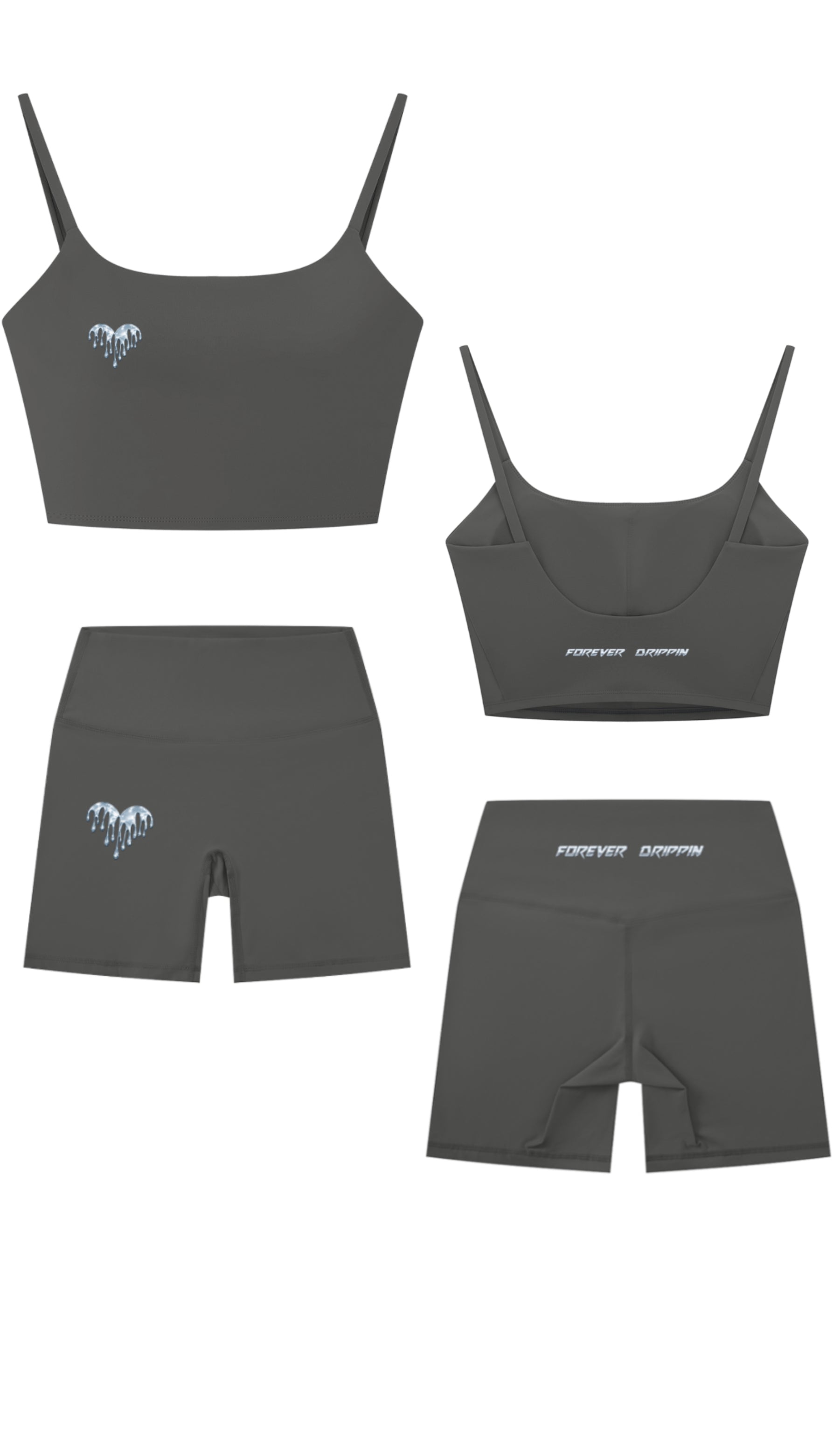 Forever Drippin Women's Solid Color Sports Bra

Women's High-Waisted Biker Shorts