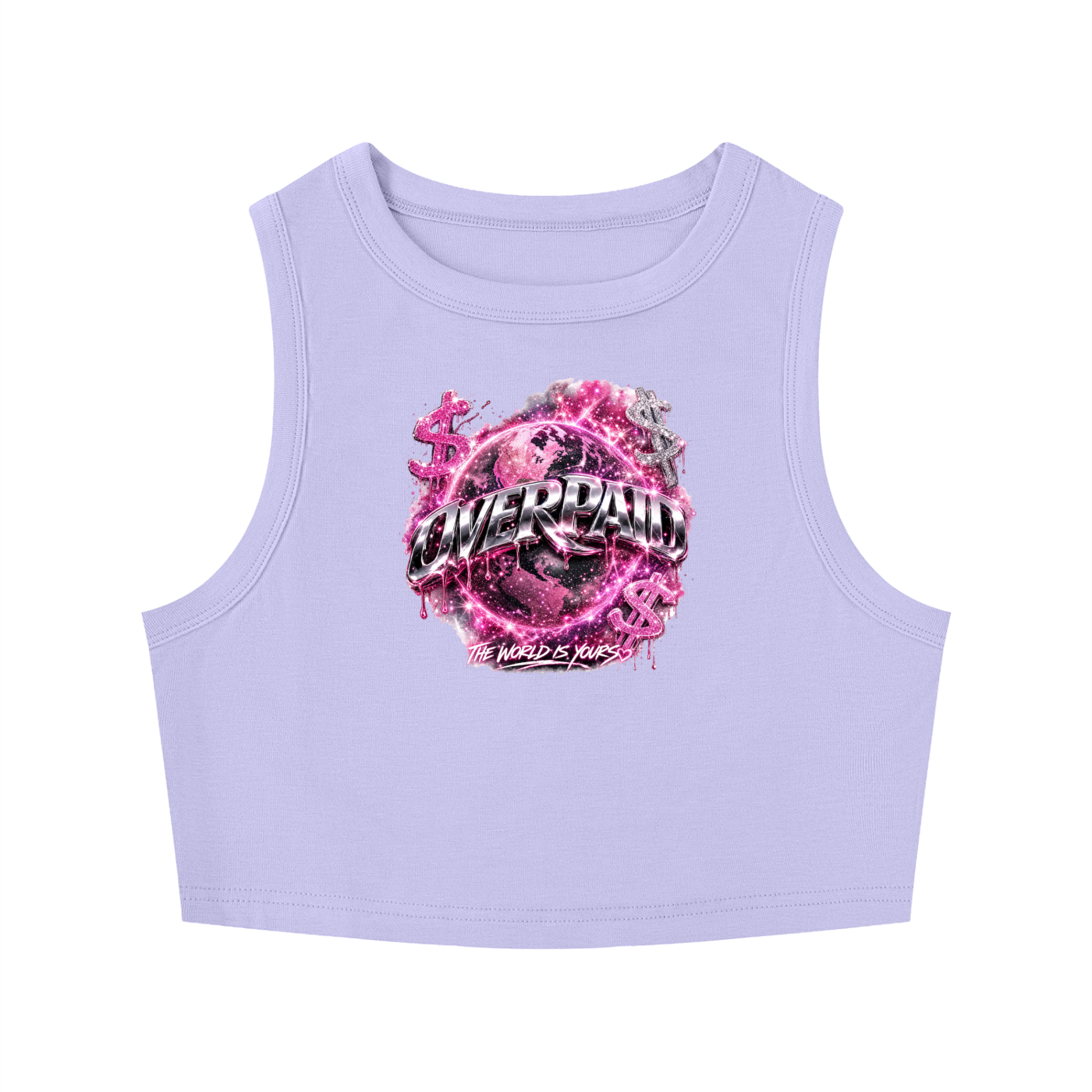 Women's Tight Crewneck Crop Tank Top