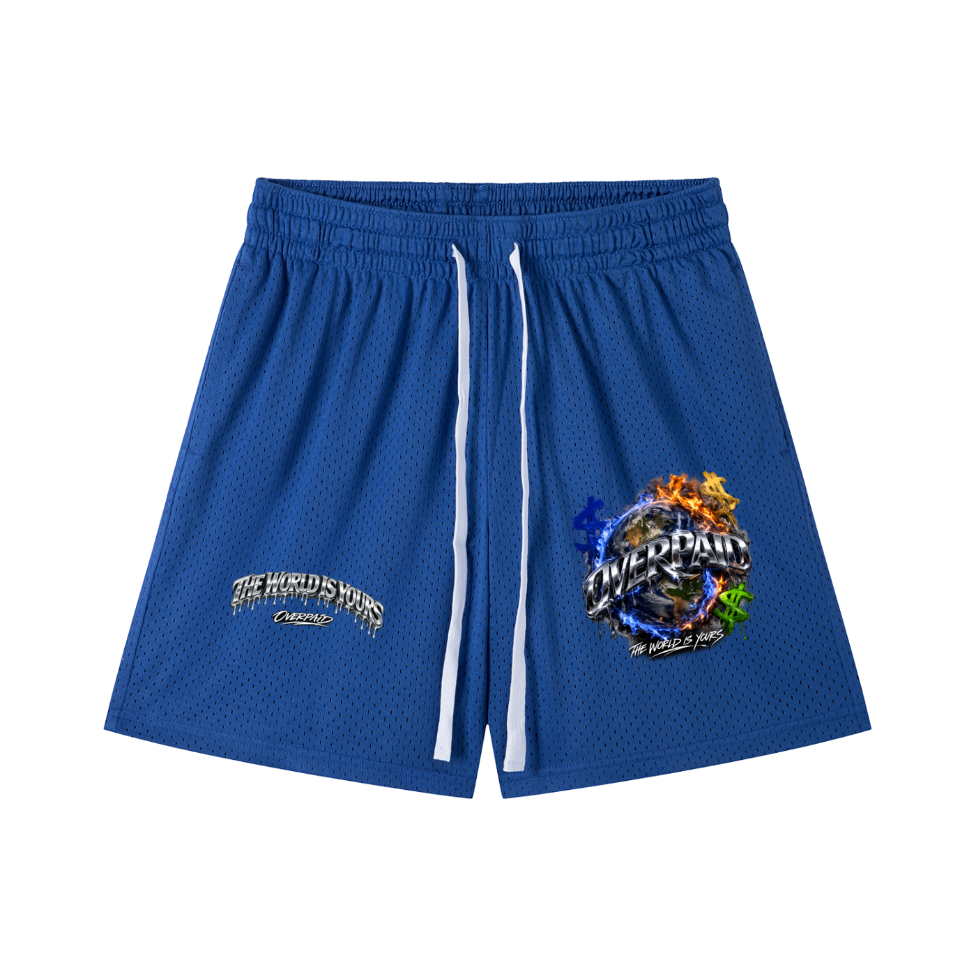 Mesh Drawstring Shorts The World Is Yours Basketball shorts