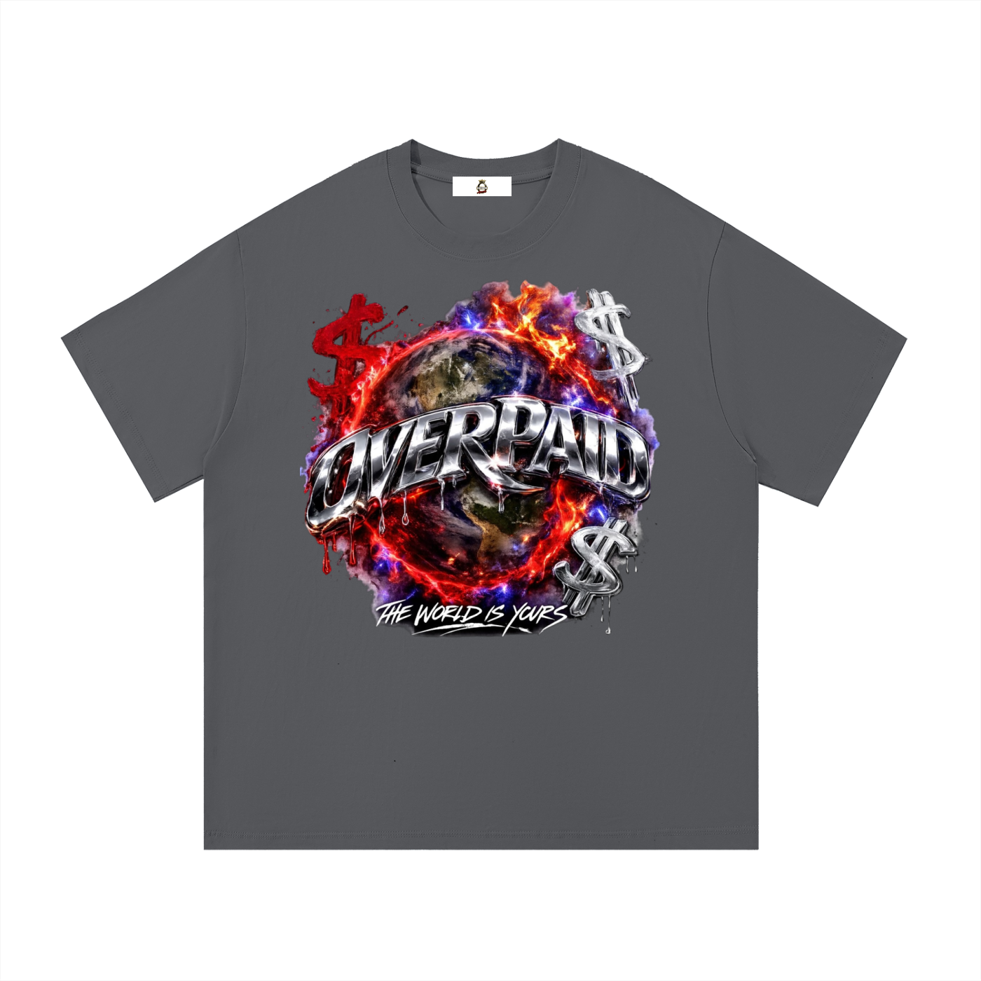 Essential Cotton T-Shirt This World Is Yours Original fire red earth heartbeat Graphic